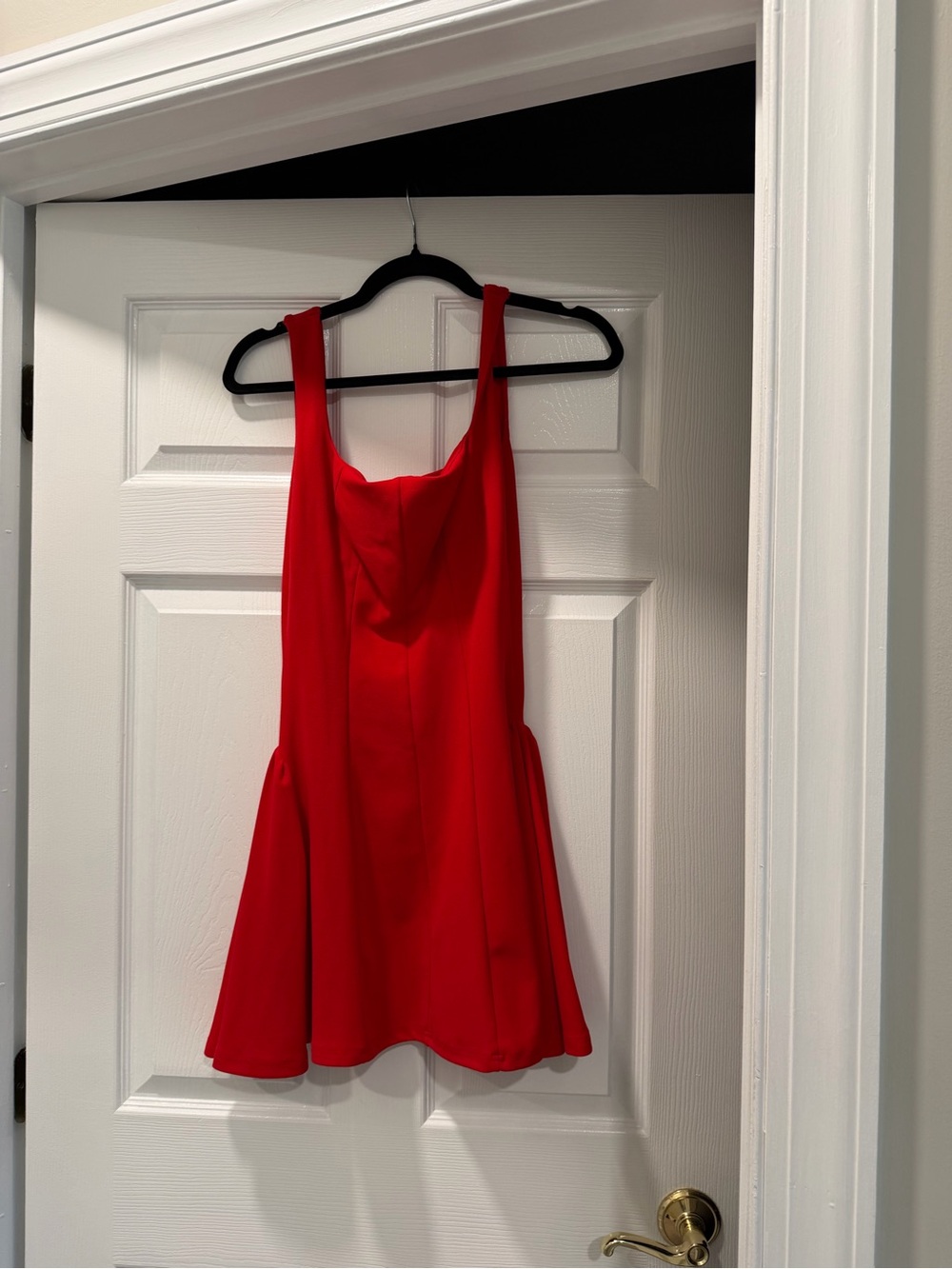 Red Sleeveless Fit-and-Flare Dress